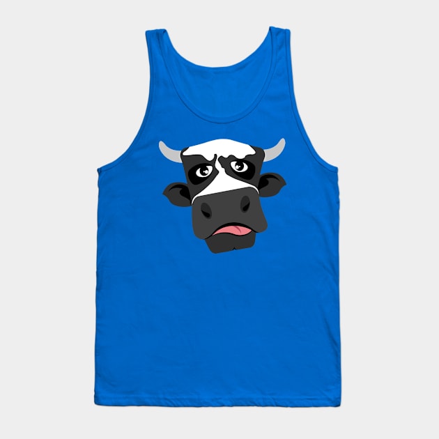Cow Face Tank Top by Mako Design 